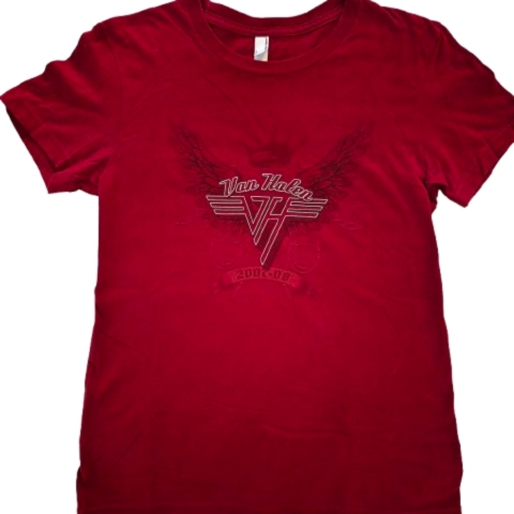 📣 Vintage Van Halen 🎸2007-08 Tour Wing Logo Graphic Concert Tshirt 👕 Large🤘 - Picture 4 of 4